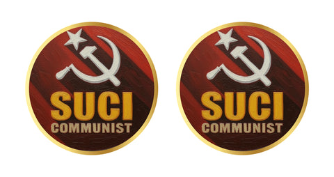 SUCI Communist West Bengal I Bike Sticker  Pack of 2 No's