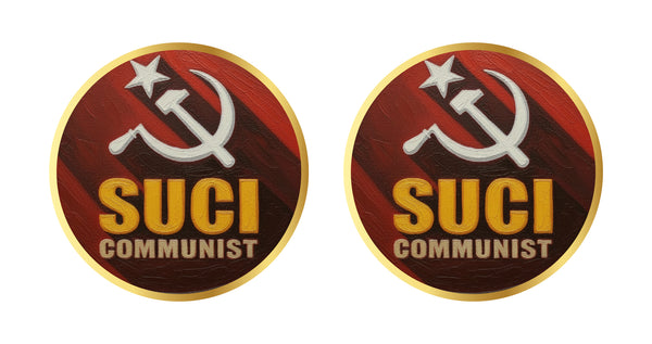 SUCI Communist West Bengal I Car Window  Sticker  Pack of 2 No's