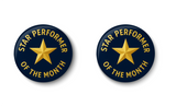 Star Performer Award Pin | Employee of the Month Badge I Pin Badge PACK Of 2