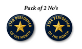 Star Performer Award Pin | Employee of the Month Badge I Pin Badge PACK Of 2