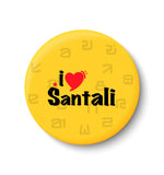 I Love Santali Fridge Magnet