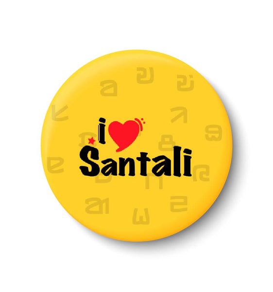 I Love Santali Fridge Magnet