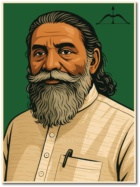 Shibu Soren I Jharkhand Mukti Morcha I JMM I Wall Poster / Frames