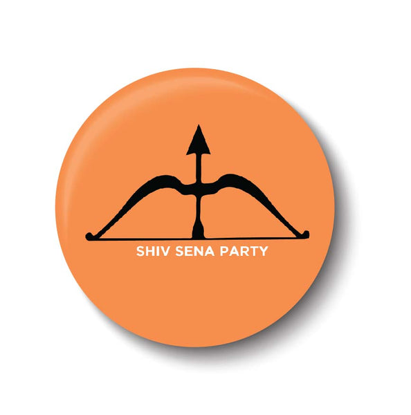 Vote for your Party I Shiv Sena Party Symbol Pin Badge