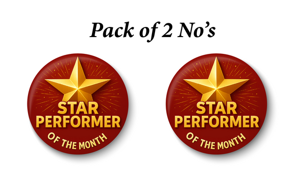 Star Performer of the Month Pin Badge | Employee Award Gift PACK Of 2