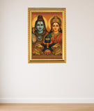 Lord Shiva Parvati I Shivan Parvathi I Nandhi I Spiritual I   Wall Poster / Frame