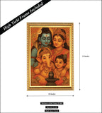 Lord Shiva Family I Shiva Parivar I Shivan Parvathi I Ganesha I Murugan I Spiritual  Wall Poster / Frame