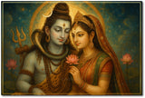 Lord Shivan Parvathi I Shiva Parvati I Spiritual I Wall Poster / Frame