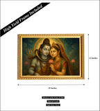 Lord Shivan Parvathi I Shiva Parvati I Spiritual I Wall Poster / Frame