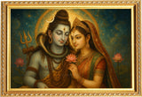 Lord Shivan Parvathi I Shiva Parvati I Spiritual I Wall Poster / Frame