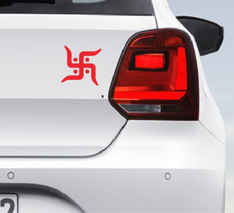 Swastik Car Bumper Decal