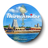Love Thiruchendur I Thiruchendur Murugan Temple I Lord Murugan I Spiritual I Fridge Magnet