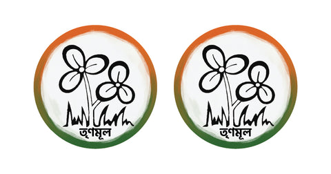 Trinamool Congress I TMC I Mamata Banerjee I West Bengal I Bike Sticker Pack of 2 No's