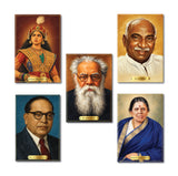Velu Nachiyar Kamarajar Periyar Ambedkar Anjalai Ammal I Thalapathy CM Vijay I Ideology Leaders I Tamilaga Vettri Kazhagam I TVK I Wall Poster / Frames