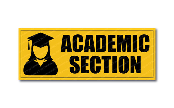 Academic Section I Academy I School I College I University I Wall Sticker