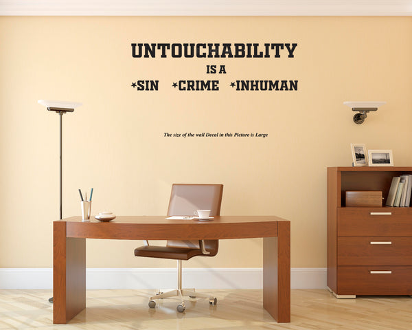 Dr  Ambedkar I Untouchability is a Sin I End Caste Discrimination I Stop caste based Discrimination I Wall Decal