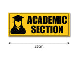 Academic Section I Academy I School I College I University I Wall Sticker