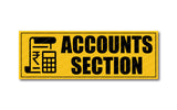 Accounts Section I School I College I University I Office I Company I Wall Sticker