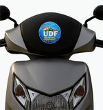 United Democratic Front I UDF I Kerala Congress I This time UDF I Bike Sticker Pack of 2 No's