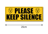 Please Keep Silence I School I College I Hospital I Office I Company I Wall Sticker