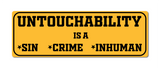 Untouchability is a Sin I End Caste Discrimination I Stop caste based Discrimination I Dr Ambedkar I Wall Sticker