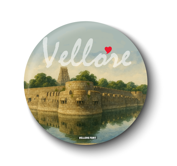 Love Vellore I Vellore Fort I Jalakandeswarar Temple I Fridge Magnet