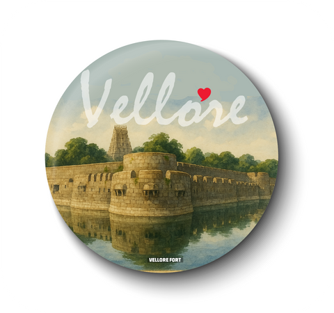 Love Vellore I Vellore Fort I Jalakandeswarar Temple I Fridge Magnet