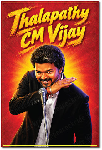 Thalapathy CM Vijay on blast mode I Vijay I Tamilaga Vettri Kazhagam I TVK I Wall Poster