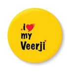 I Love My Veerji Fridge Magnet