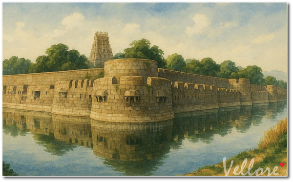 Love Vellore I Vellore Fort I Jalakandeswarar Temple I Wall Poster  / Frames