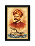 Kappalottita Tamilan V. O. Chidambaram Pillai I VOC I Indian Freedom Fighter I Wall Poster
