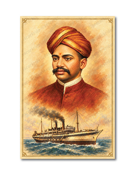 Kappalottita Tamilan V. O. Chidambaram Pillai I VOC I Indian Freedom Fighter I Wall Poster
