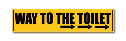 Way To The Toilet I Shop I Theater I School I College I Office I Hotel I Restaurants I Wall Sticker