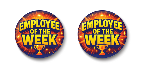 Employee of the Week I Office I School I College I Pin Badge PACK Of 2