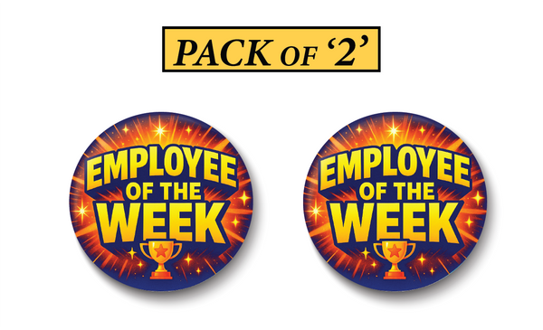 Employee of the Week I Office I School I College I Pin Badge PACK Of 2