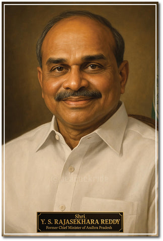 YS Rajasekhara Reddy I YSR Congress I Former Chief Minister of Andhra Pradesh I Wall Poster / Frames