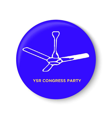 Vote for your Party I YSR Congress Party Symbol Pin Badge