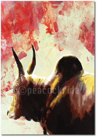 Jallikattu Bull Wall Poster/Frame