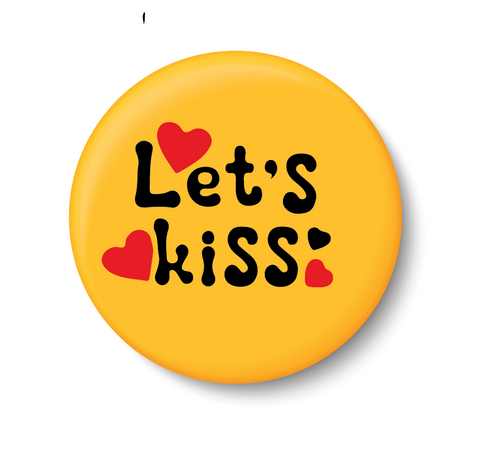 Let's Kiss I Romantic I Love I Valentines Day Series I Fridge Magnet