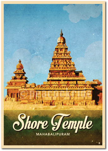 Mahabalipuram Shore Temple Poster/Frame