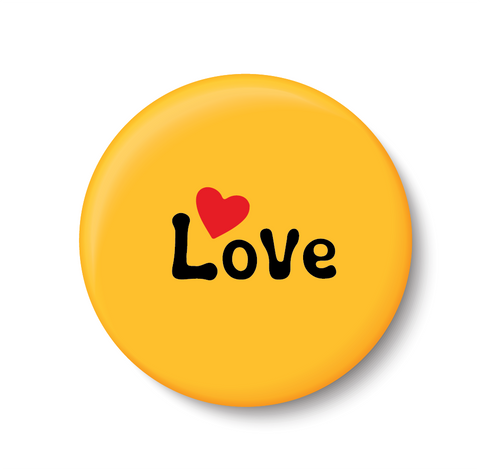 Love I Romantic I Love I Valentines Day Series I Pin Badge