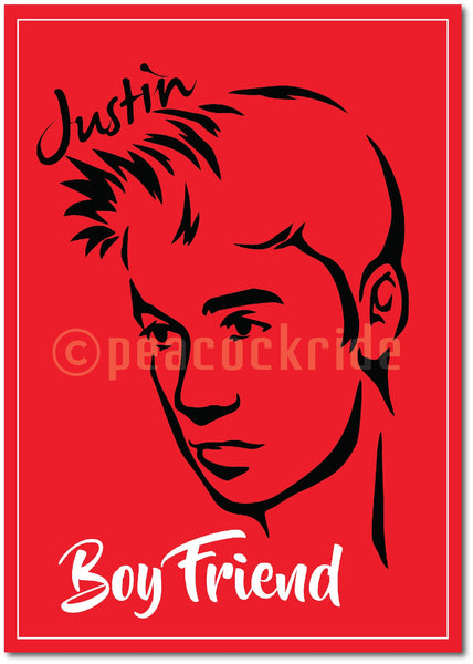 Justin Bieber Boy friend Wall Poster