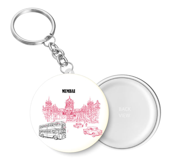 Mumbai Red Key Chain