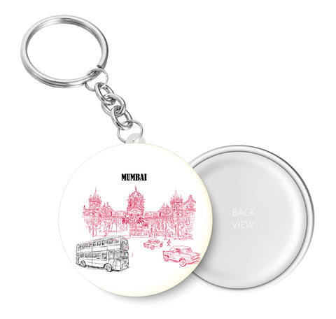 Mumbai Red Key Chain