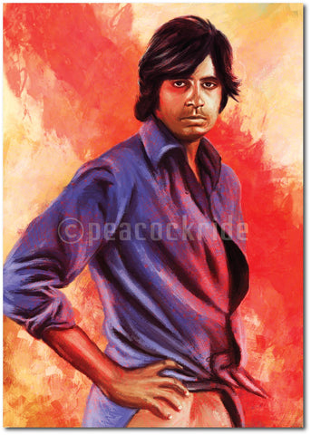 The Vintage Amitabh Bachan as Wall Poster/Frame