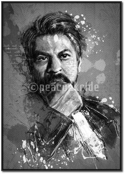 The King of Bollywood Shah Rukh Khan as Wall Poster/Frame