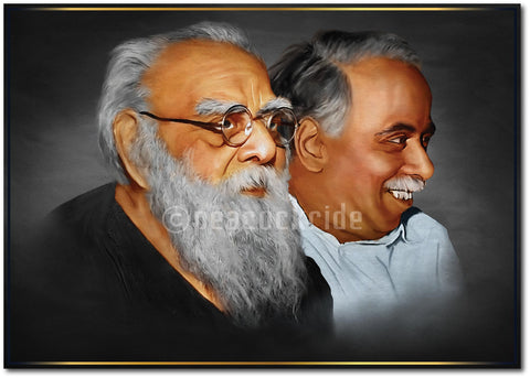 Periyar - Anna The Pillar's of Dravidian Revolution Wall Poster / Frame