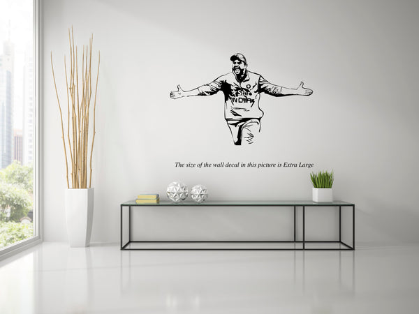 Suresh Raina,Raina,Wall Decal,Large,Extra Large, Wall Sticker
