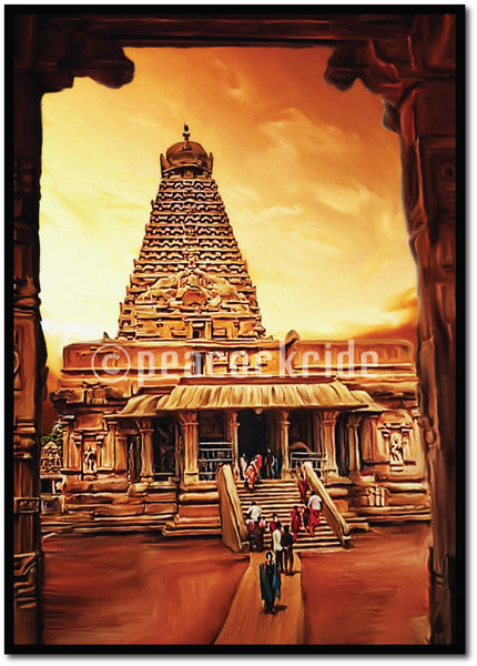 Tanjore I Thanjavur Big Temple- The Architectural wonder Wall Poster/Frame