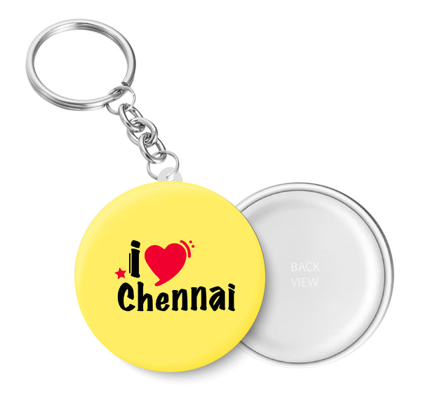 I Love Chennai Key Chain